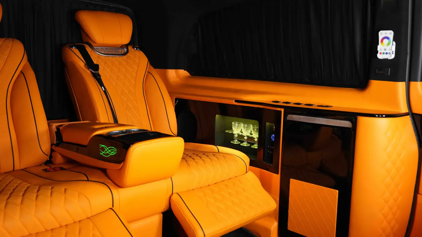 Premium Mercedes-Maybach V Class Long Wheelbase showcased in Dubai showroom