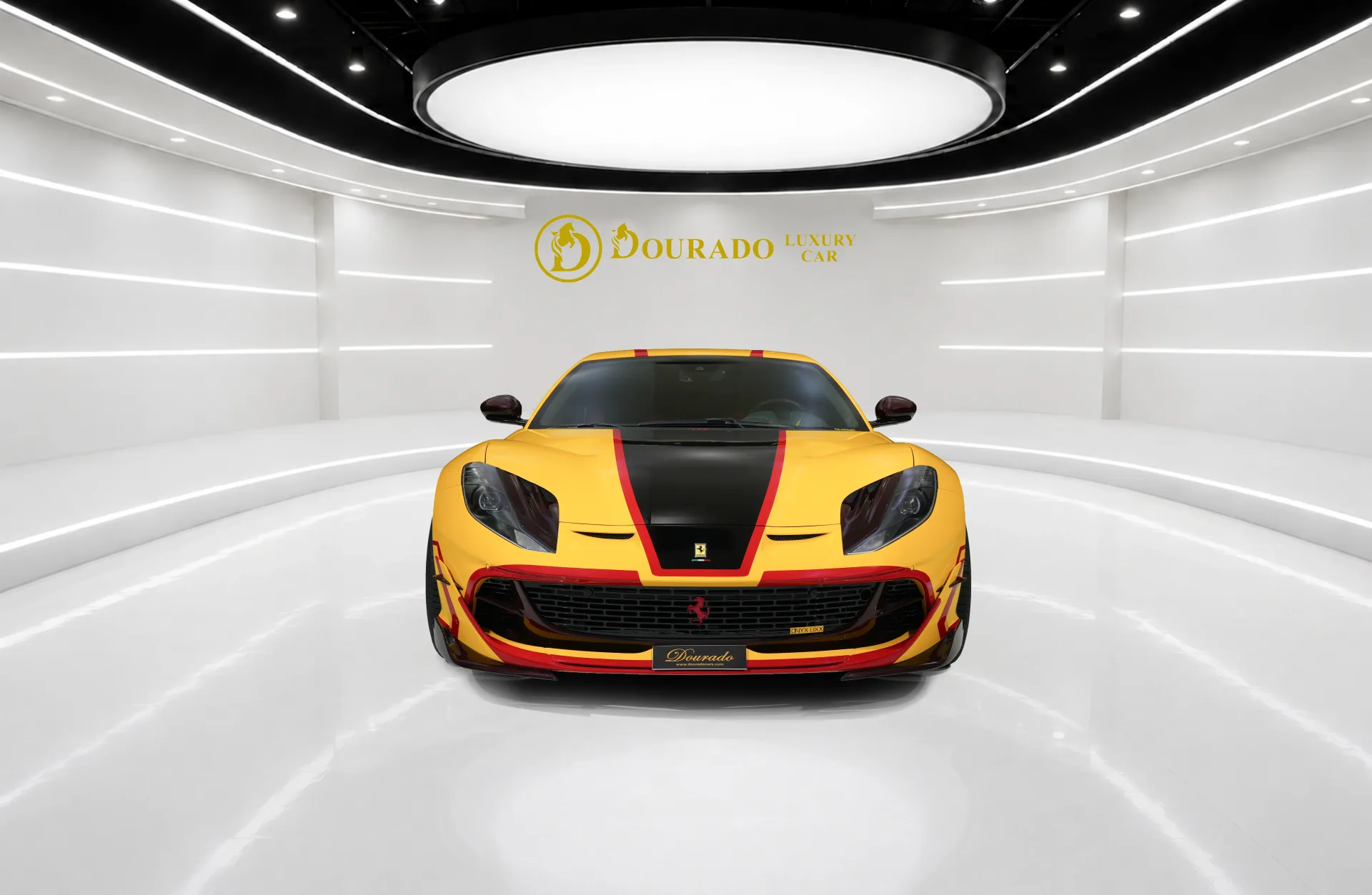 Browse Ferrari 812 Superfast 8XX Onyx Concept Yellow Forged Carbon Dubai